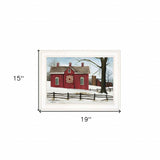 Lovers Knot Quilt Block Barn 1 White Framed Print Wall Art - Homeroots - Flyclothing LLC