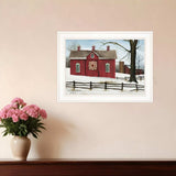 Lovers Knot Quilt Block Barn 1 White Framed Print Wall Art - Homeroots - Flyclothing LLC