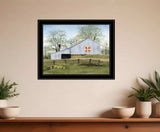 Tulip Quilt Block Barn 4 Black Framed Print Wall Art - Homeroots - Flyclothing LLC