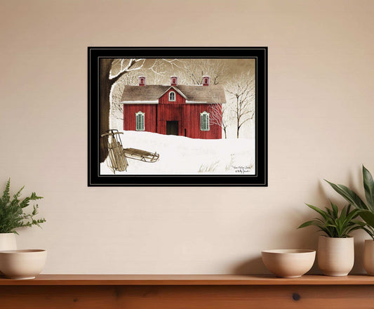 New Fallen Snow 4 Black Framed Print Wall Art - Homeroots - Flyclothing LLC