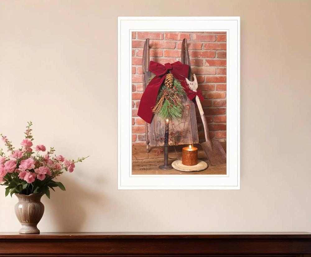 Let Christmas Live 1 White Framed Print Wall Art - Homeroots - Flyclothing LLC