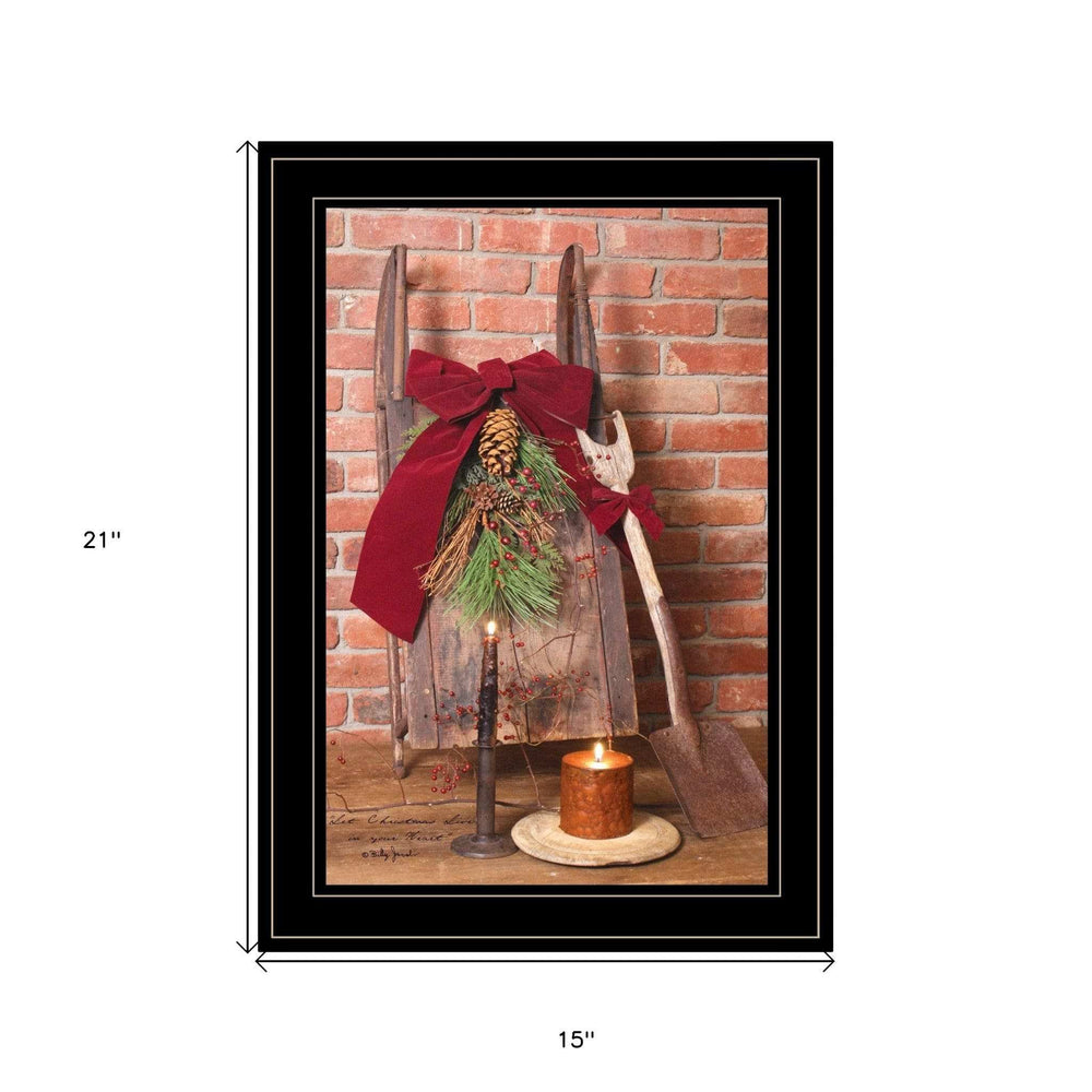 Let Christmas Live 2 Black Framed Print Wall Art - Homeroots - Flyclothing LLC
