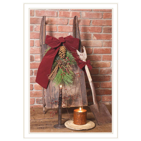 Let Christmas Live 3 White Framed Print Wall Art - Homeroots - Flyclothing LLC