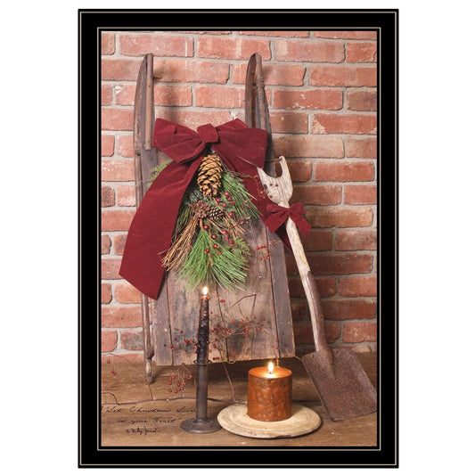 Let Christmas Live 4 Black Framed Print Wall Art - Homeroots - Flyclothing LLC