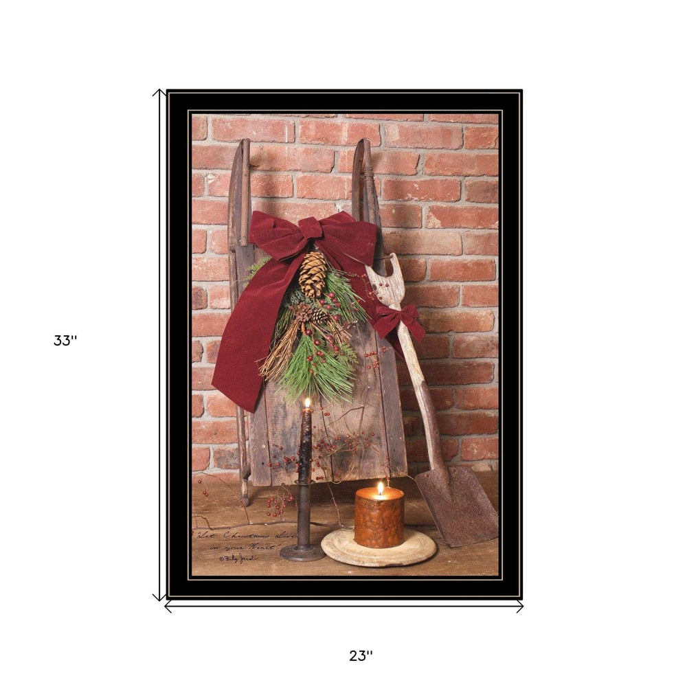 Let Christmas Live 4 Black Framed Print Wall Art - Homeroots - Flyclothing LLC