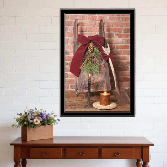 Let Christmas Live 4 Black Framed Print Wall Art - Homeroots - Flyclothing LLC