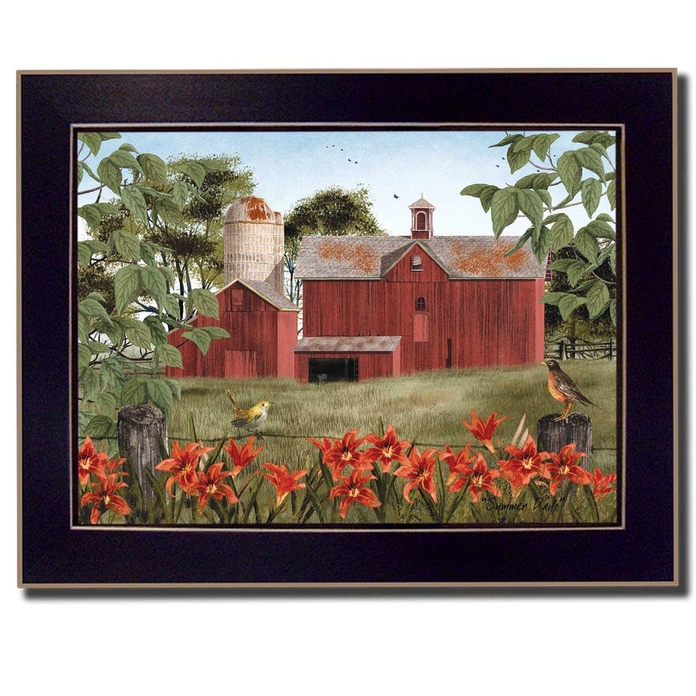 Summer Days 5 Black Framed Print Wall Art - Homeroots - Flyclothing LLC