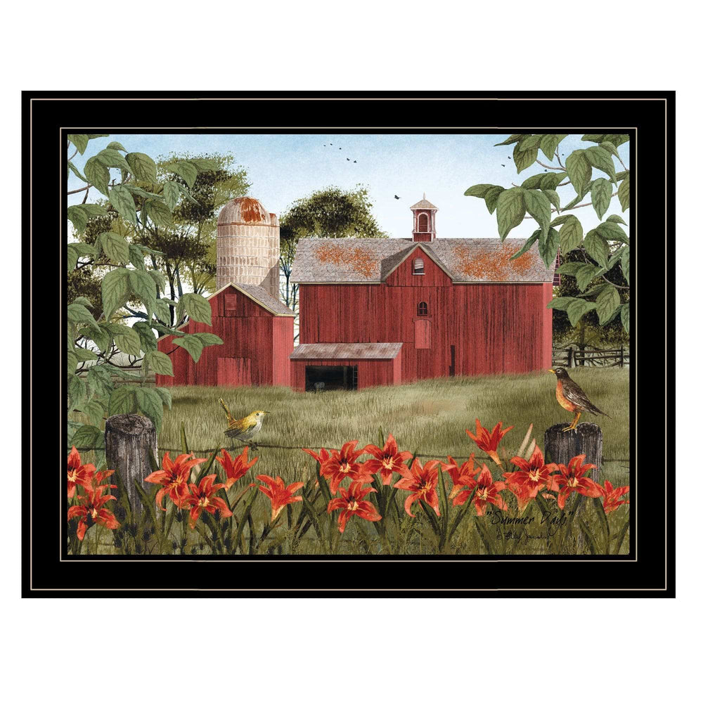 Summer Days 7 Black Framed Print Wall Art - Homeroots - Flyclothing LLC