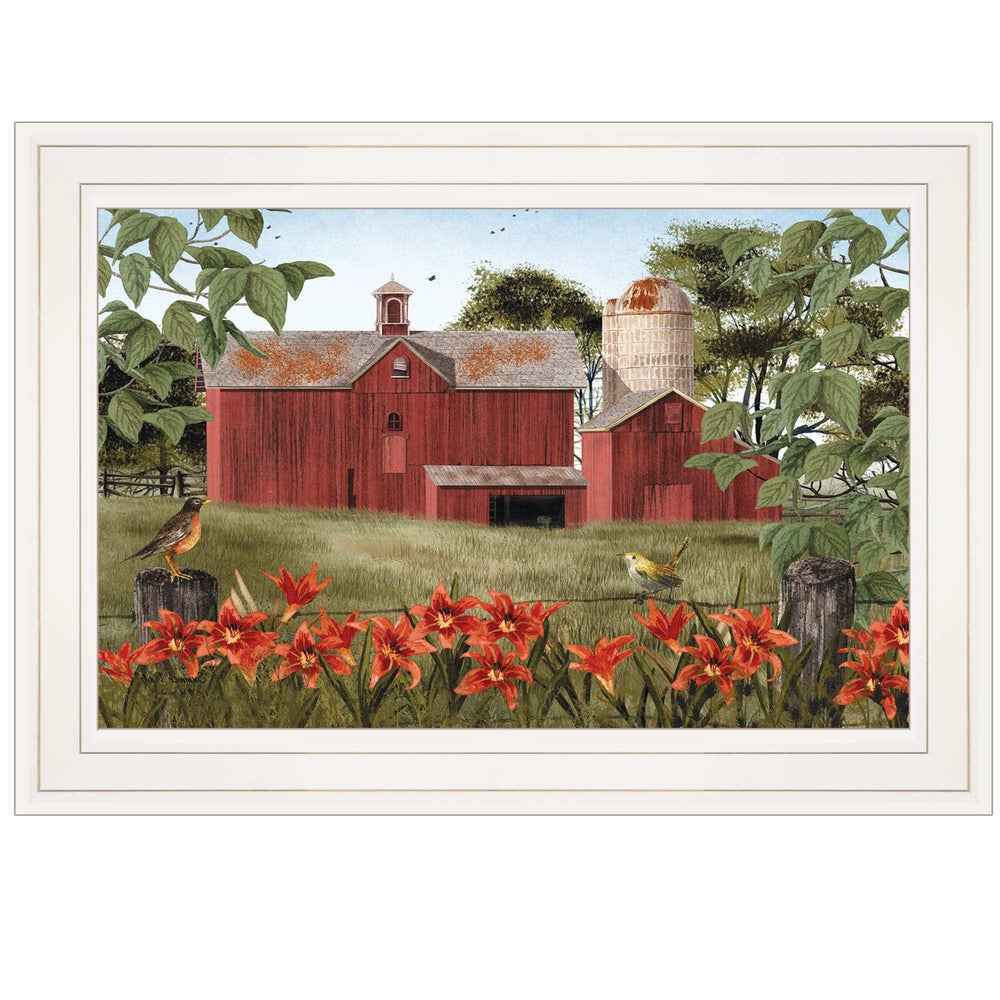 Summer Days 1 White Framed Print Wall Art - Homeroots - Flyclothing LLC