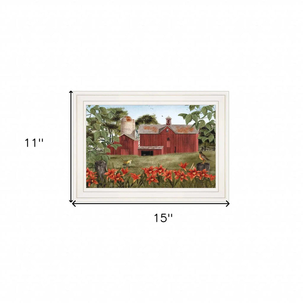 Summer Days 1 White Framed Print Wall Art - Homeroots - Flyclothing LLC