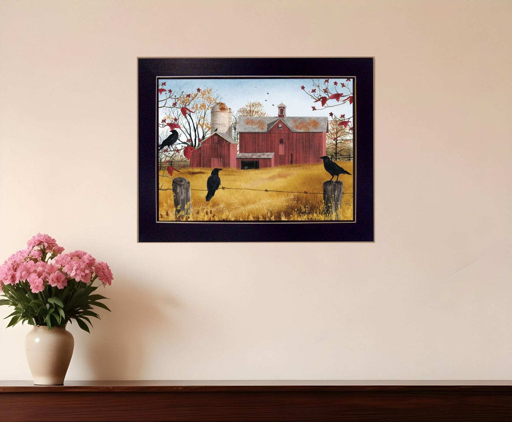 Autumn Gold 3 Black Framed Print Wall Art - Homeroots - Flyclothing LLC