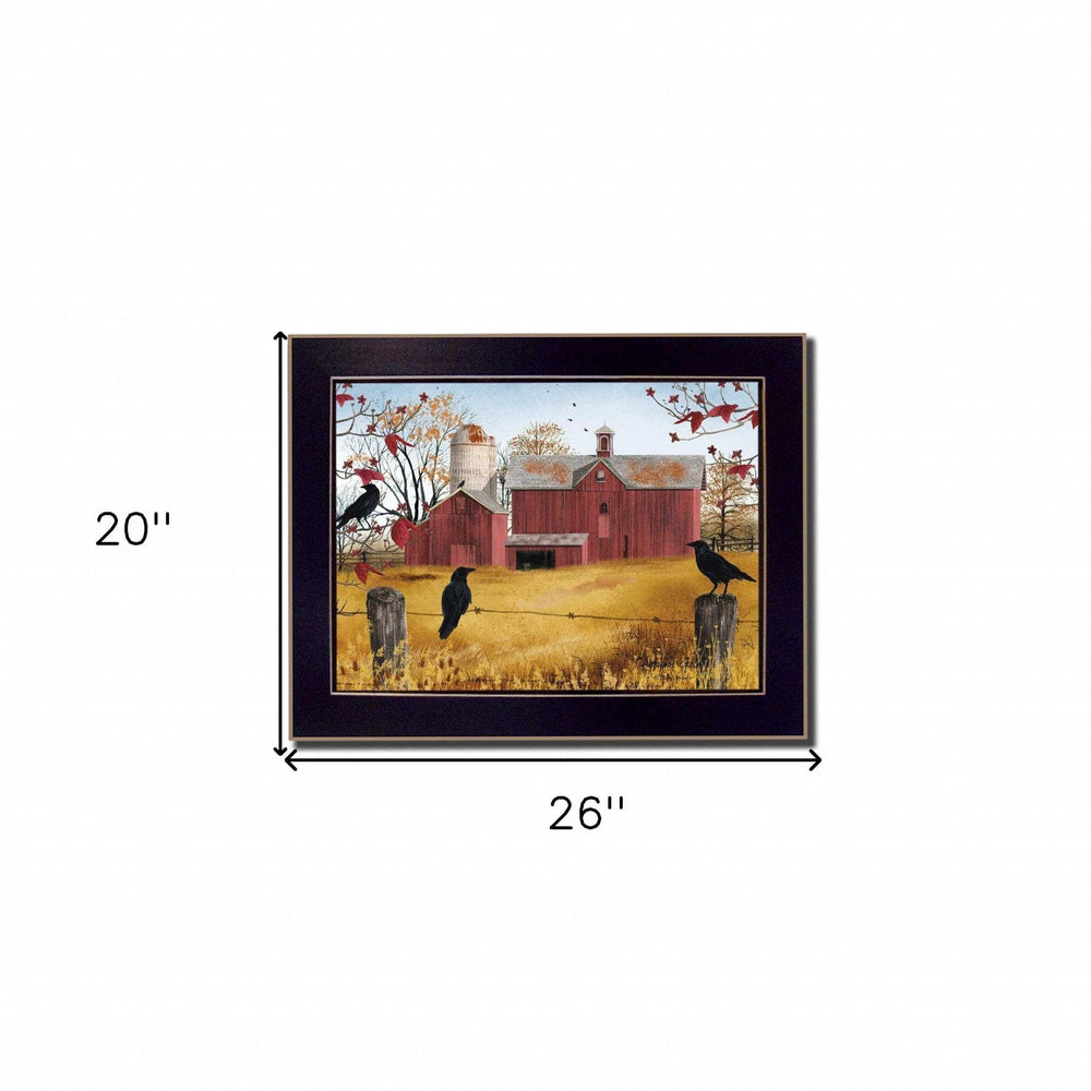 Autumn Gold 5 Black Framed Print Wall Art - Homeroots - Flyclothing LLC