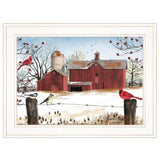 Winter Friends 2 White Framed Print Wall Art - Homeroots - Flyclothing LLC