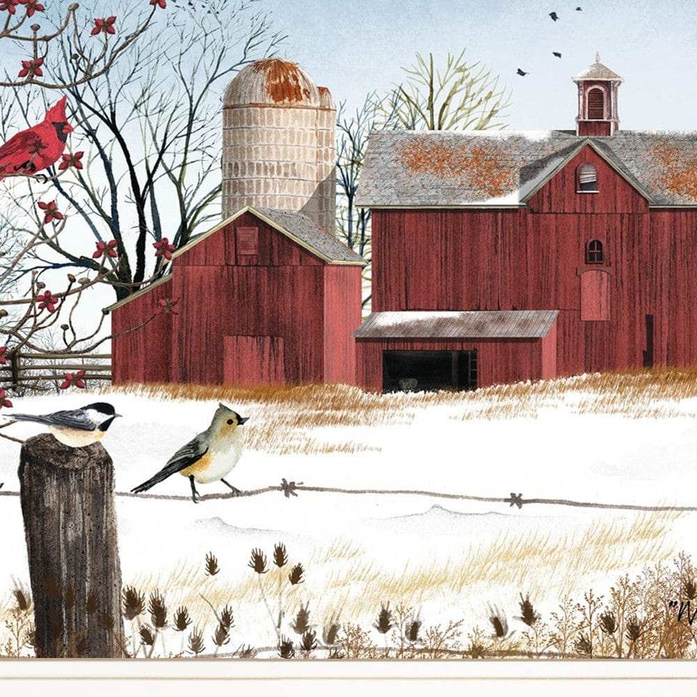 Winter Friends 2 White Framed Print Wall Art - Homeroots - Flyclothing LLC