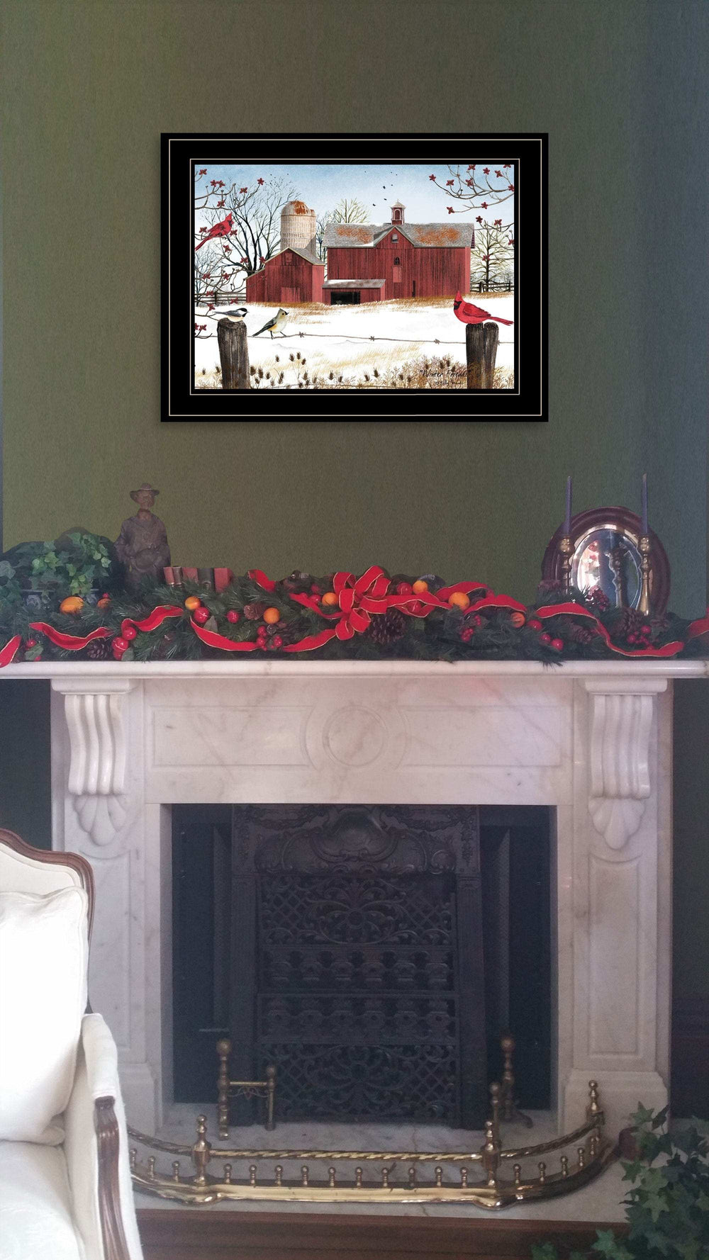 Winter Friends 3 Black Framed Print Wall Art - Homeroots - Flyclothing LLC