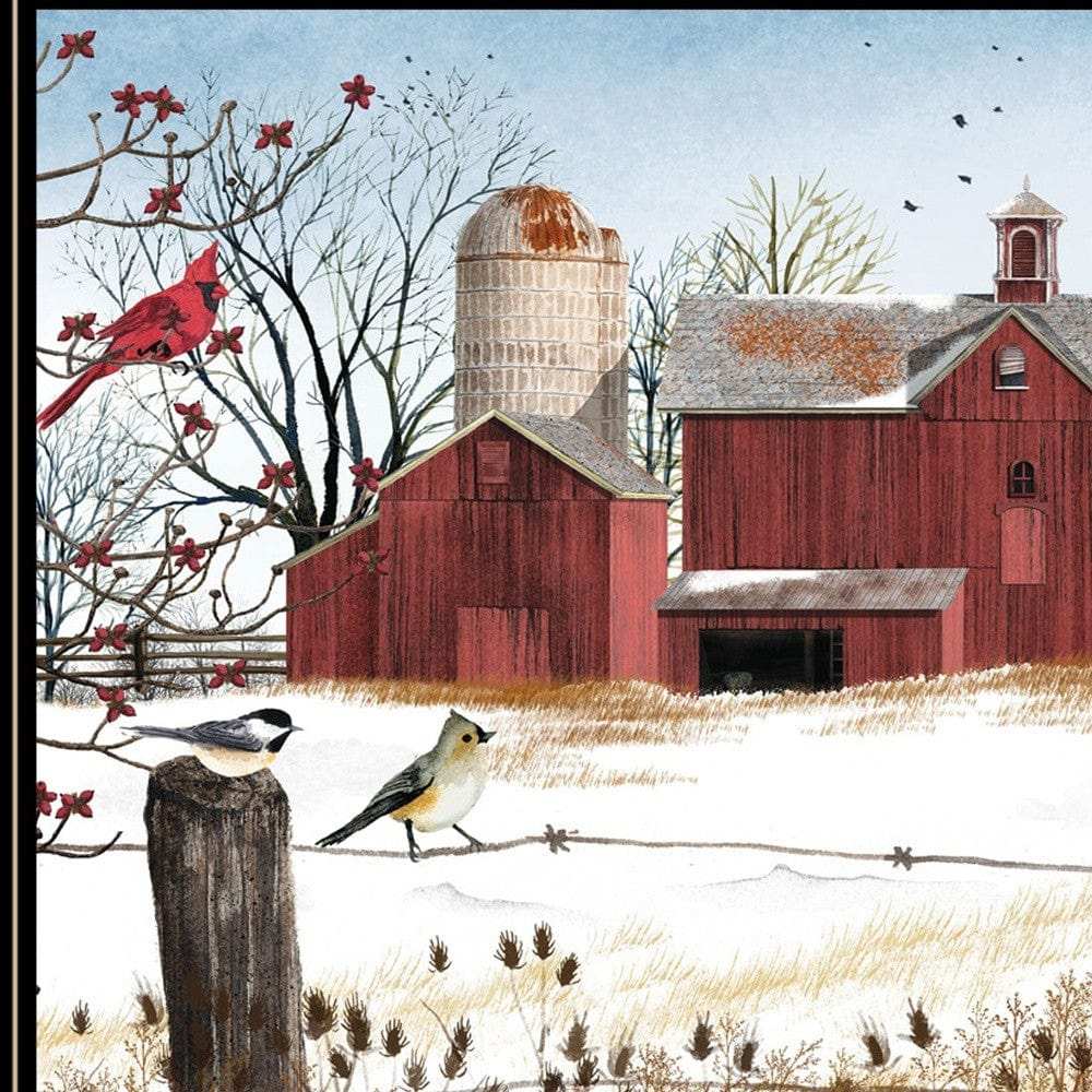 Winter Friends 3 Black Framed Print Wall Art - Homeroots - Flyclothing LLC