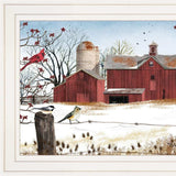 Winter Friends 1 White Framed Print Wall Art - Homeroots - Flyclothing LLC