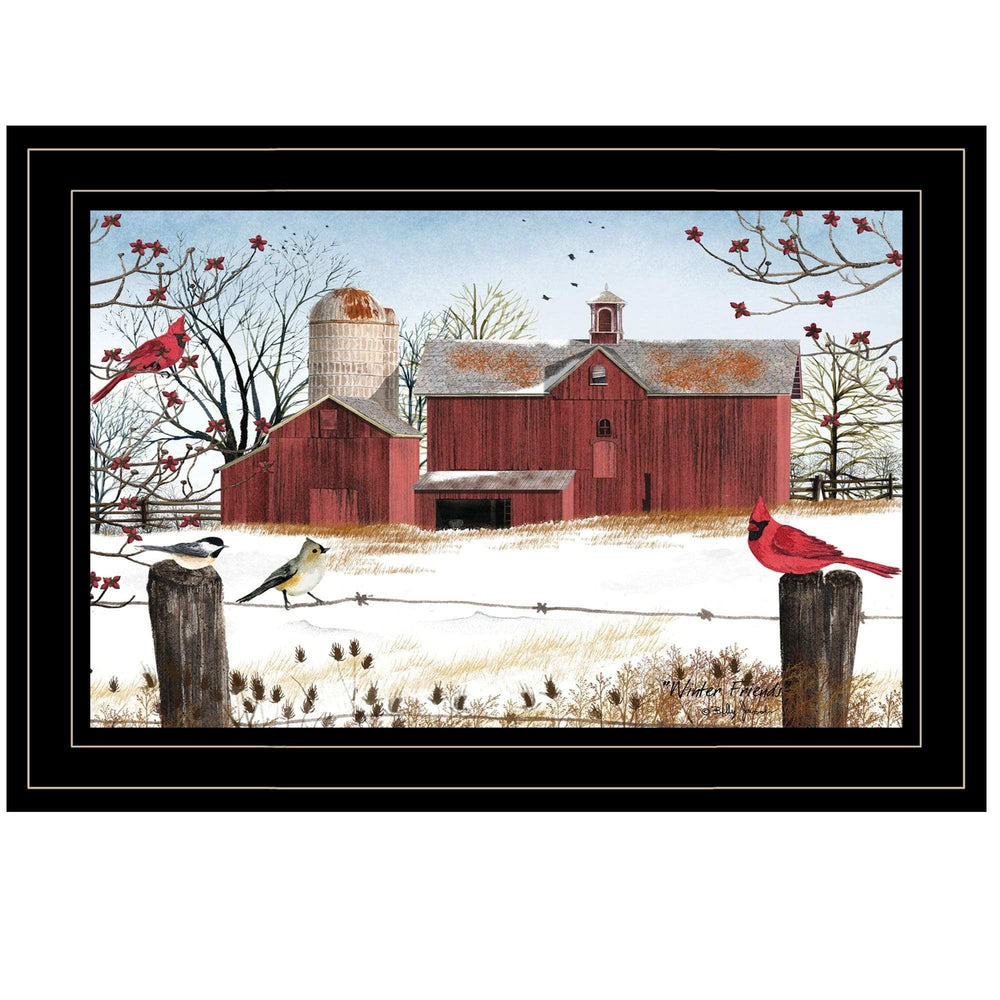 Winter Days Black Framed Print Wall Art - Homeroots - Flyclothing LLC