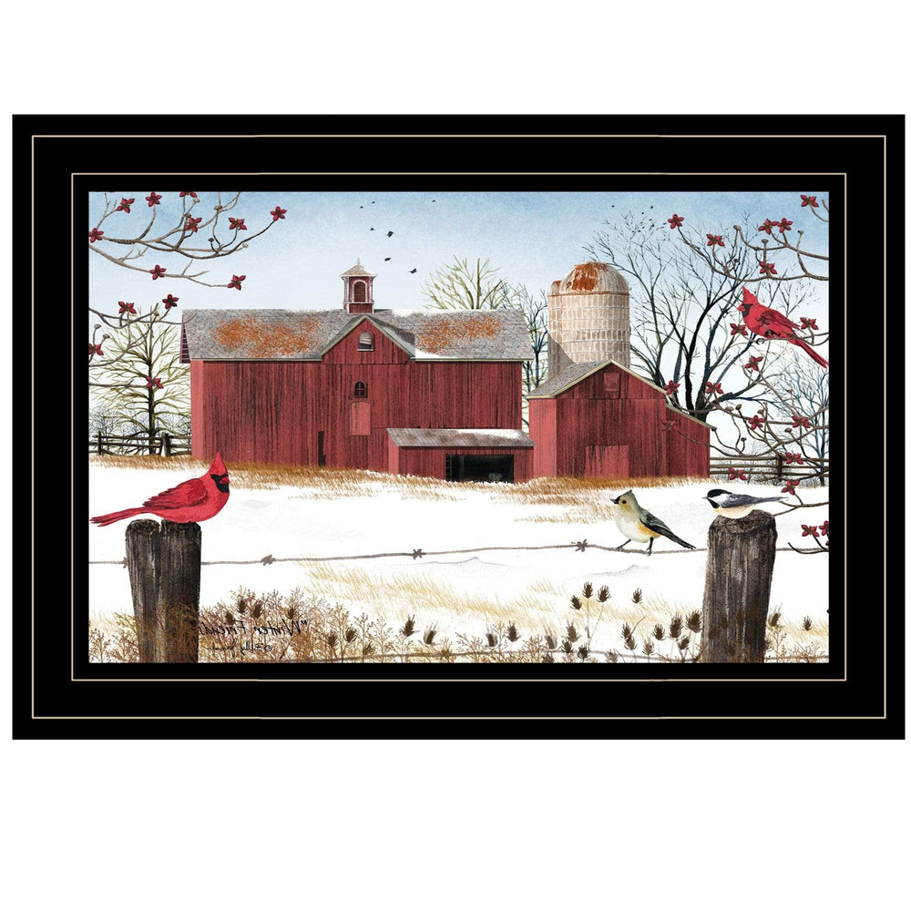 Winter Days Black Framed Print Wall Art - Homeroots - Flyclothing LLC