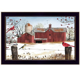 Winter Friends 2 Black Framed Print Wall Art - Homeroots - Flyclothing LLC
