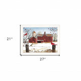 Winter Friends 7 White Framed Print Wall Art - Homeroots - Flyclothing LLC