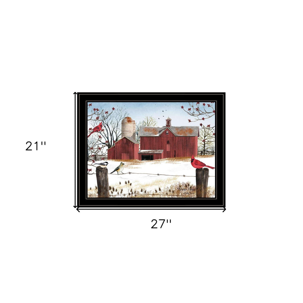 Winter Friends 8 Black Framed Print Wall Art - Homeroots - Flyclothing LLC