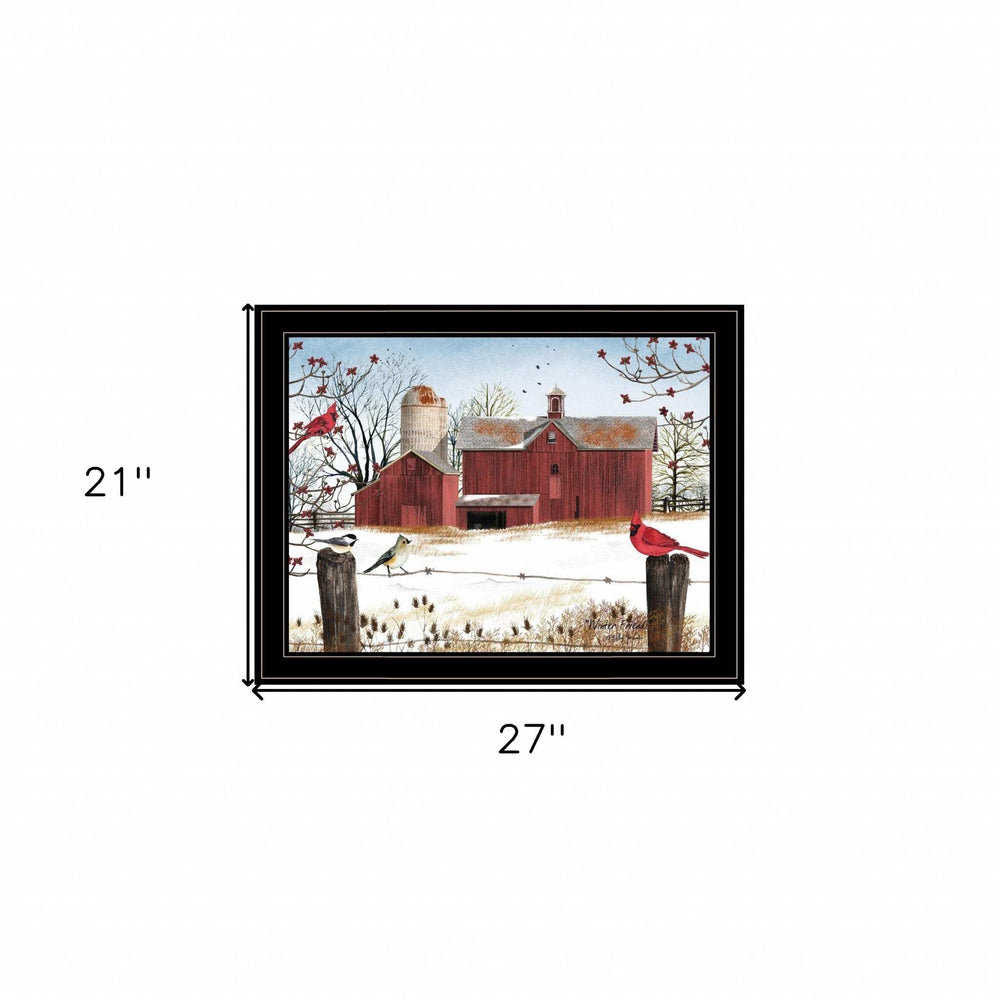 Winter Friends 8 Black Framed Print Wall Art - Homeroots - Flyclothing LLC
