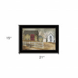 The Old Stone Barn 2 Black Framed Print Wall Art - Homeroots - Flyclothing LLC