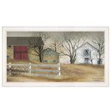 The Old Stone Barn 3 White Framed Print Wall Art - Homeroots - Flyclothing LLC