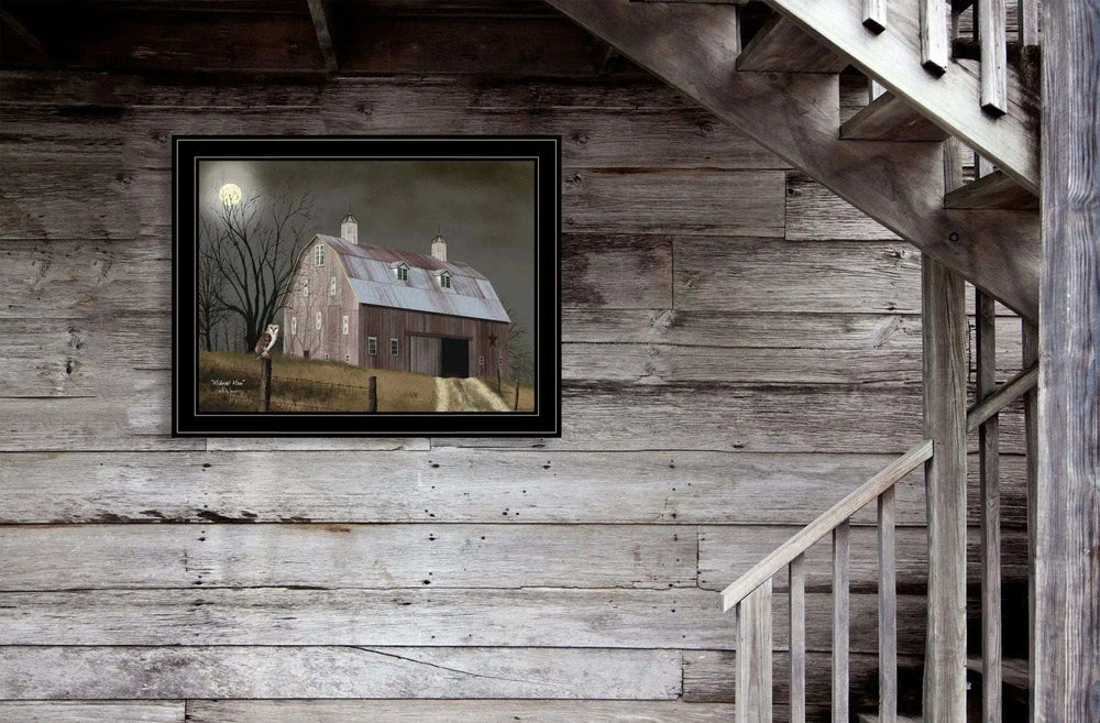 Midnight Moon 6 Black Framed Print Wall Art - Homeroots - Flyclothing LLC