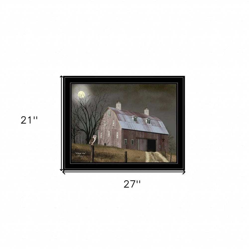 Midnight Moon 6 Black Framed Print Wall Art - Homeroots - Flyclothing LLC