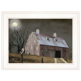 Midnight Moon 2 White Framed Print Wall Art - Homeroots - Flyclothing LLC