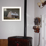 Midnight Moon 2 White Framed Print Wall Art - Homeroots - Flyclothing LLC