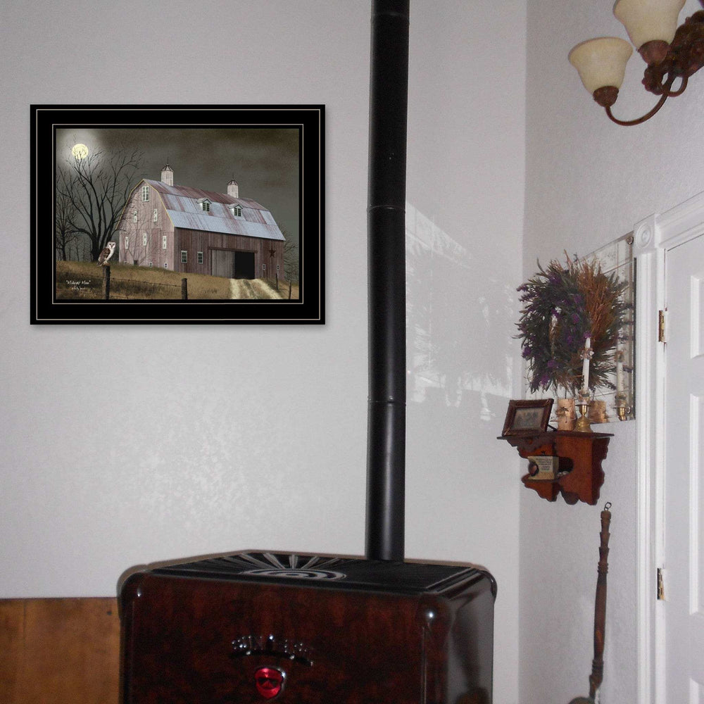 Midnight Moon 3 Black Framed Print Wall Art - Homeroots - Flyclothing LLC