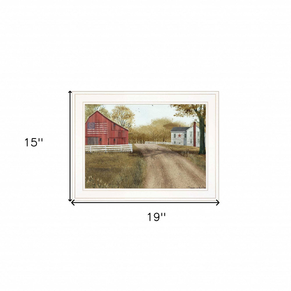 Summer in the Country 1 White Framed Print Wall Art - Homeroots - Flyclothing LLC