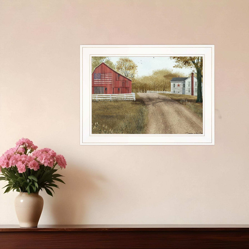 Summer in the Country 1 White Framed Print Wall Art - Homeroots - Flyclothing LLC