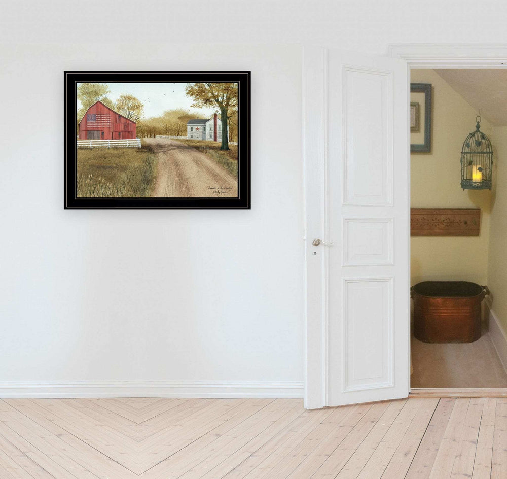 Summer in the Country 4 Black Framed Print Wall Art - Homeroots - Flyclothing LLC