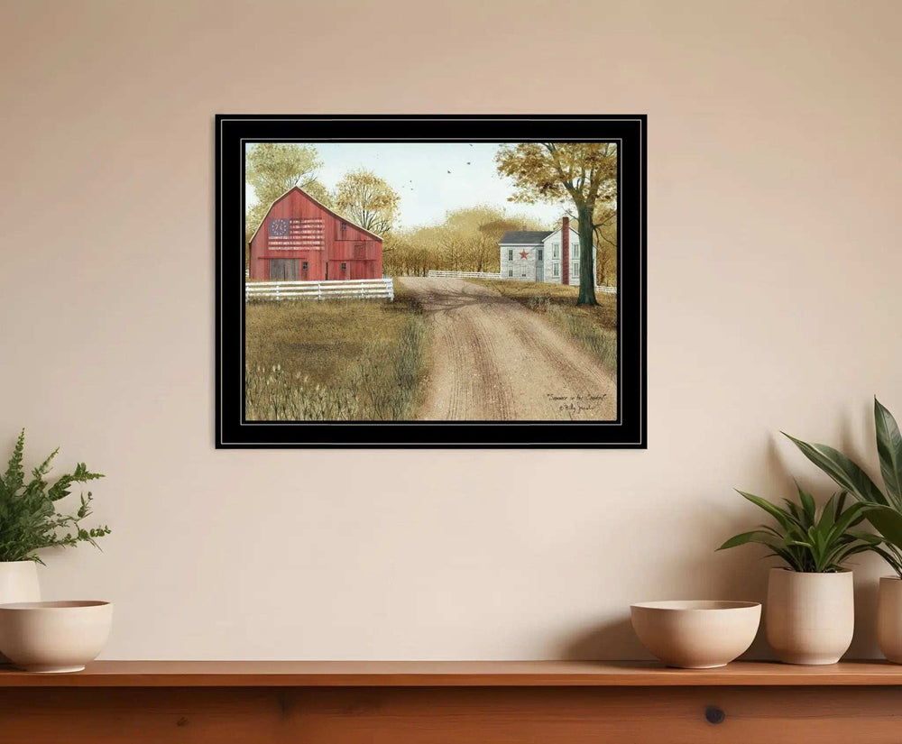 Summer in the Country 4 Black Framed Print Wall Art - Homeroots - Flyclothing LLC
