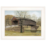 The Old Humpback Bridge 1 White Framed Print Wall Art - Homeroots - Flyclothing LLC