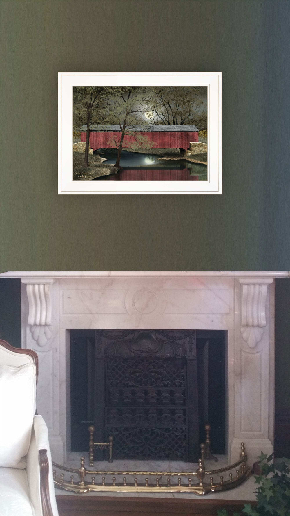 Warm Summers Eve 1 White Framed Print Wall Art - Homeroots - Flyclothing LLC