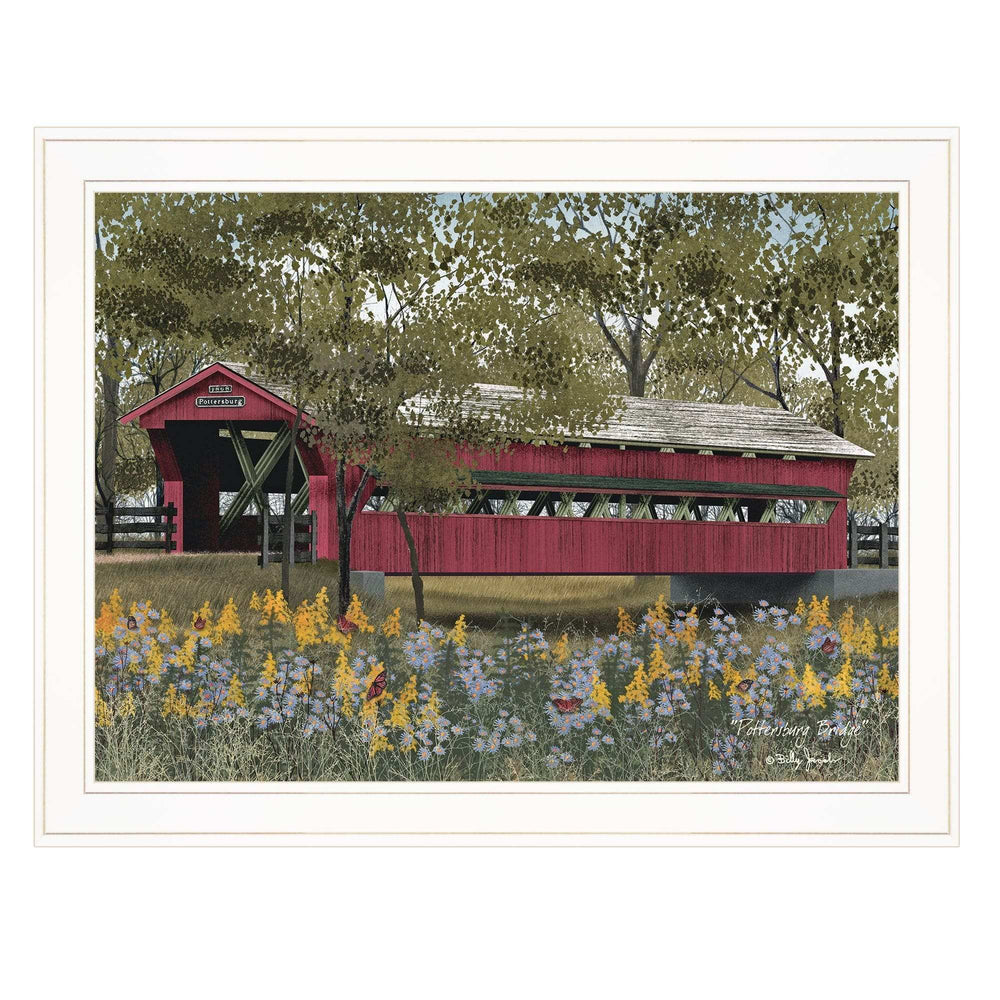 Pottersburg Bridge 4 White Framed Print Wall Art - Homeroots - Flyclothing LLC