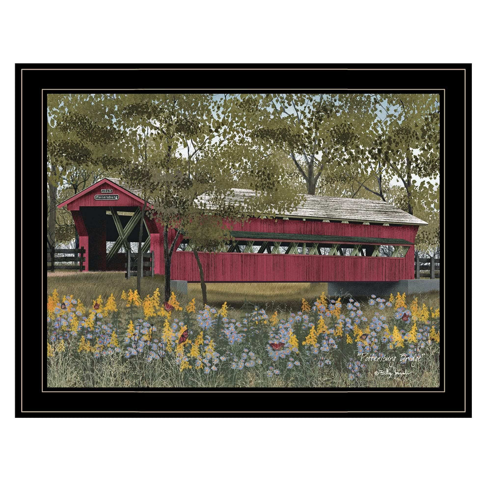 Pottersburg Bridge 5 Black Framed Print Wall Art - Homeroots - Flyclothing LLC