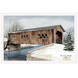 The Kissing Bridge 5 White Framed Print Wall Art - Homeroots - Flyclothing LLC