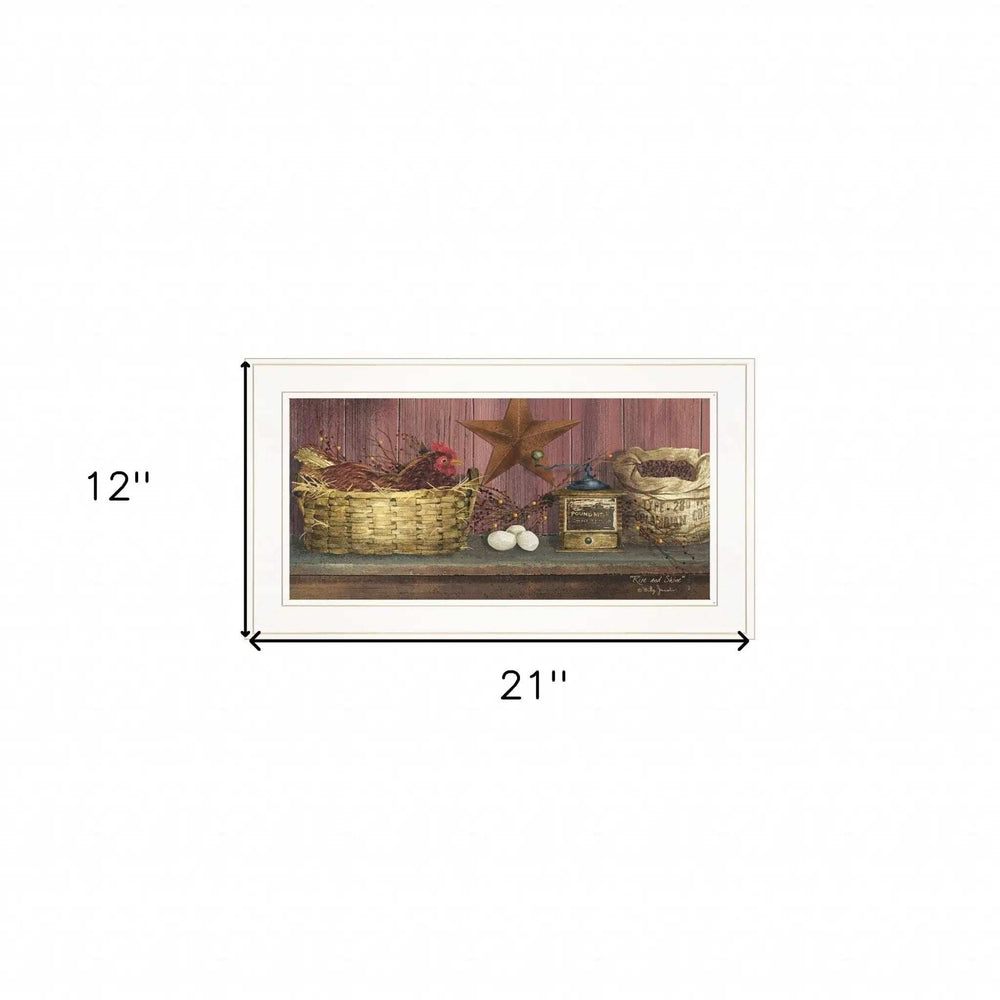 Rise and Shine 1 White Framed Print Wall Art - Homeroots - Flyclothing LLC