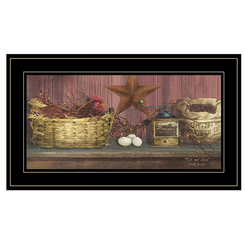 Rise and Shine 2 Black Framed Print Wall Art - Homeroots - Flyclothing LLC