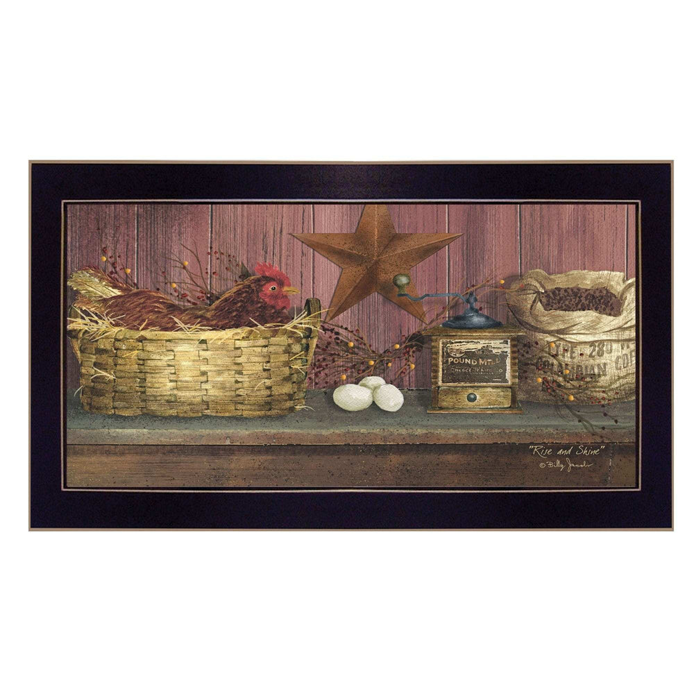 Rise and Shine 3 Black Framed Print Wall Art - Homeroots - Flyclothing LLC