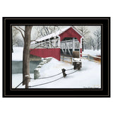 Crisp Winter Evening 2 Black Framed Print Wall Art - Homeroots - Flyclothing LLC