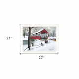 Crisp Winter Evening 3 White Framed Print Wall Art - Homeroots - Flyclothing LLC