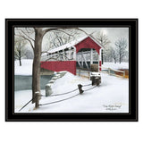 Crisp Winter Evening 4 Black Framed Print Wall Art - Homeroots - Flyclothing LLC