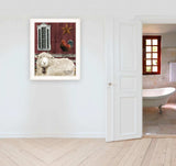 Good Morning 3 White Framed Print Wall Art - Homeroots - Flyclothing LLC